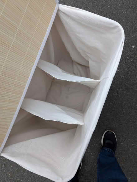 Photo of free White laundry hamper (NW3 3AX) #2