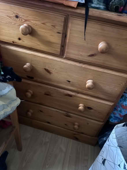 Photo of free Pine wood chest of drawers (SW16) #1