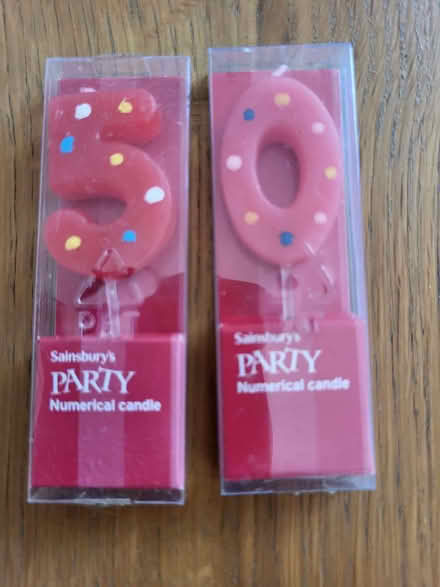 Photo of free '5' and '0' candles (Edlesborough LU6) #1