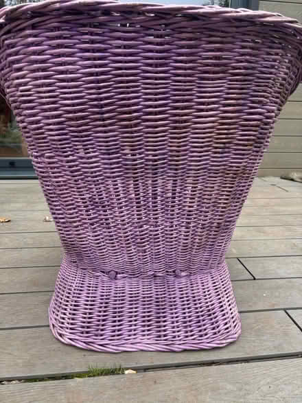 Photo of free Wicker chair (Clee hill) #3