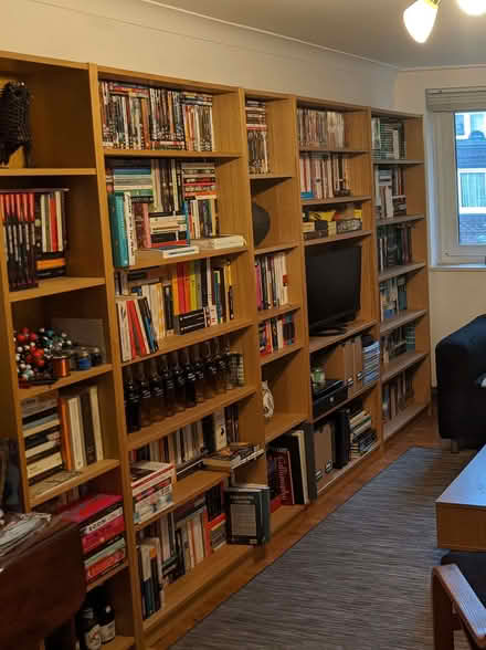 Photo of free Oak-effect ikea billy bookcases (Wandsworth SW18) #1