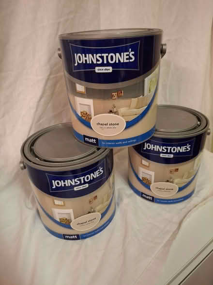 Photo of free Emulsion paint. Johnstone's "Chapel Stone". (Penrith CA11) #1