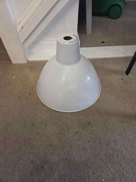 Photo of free White metal lampshade (RG2 Shinfield) #1