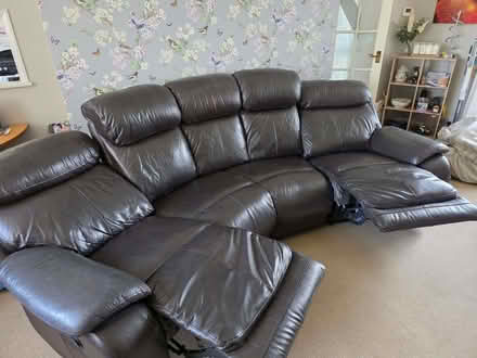 Photo of free Brown 5 seat reclining sofa (Henley IP6) #1