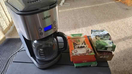 Photo of free Crofton coffee maker, filters and coffee (Seven Kings IG3) #1