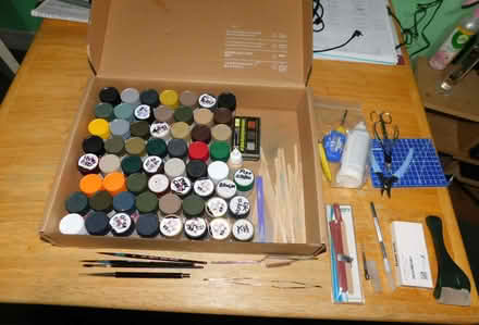 Photo of free Plastic Modellers Paints and Tool Kit. (Grays RM17) #1