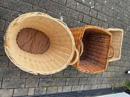 Photo of free 3 large wicker baskets (Penyffordd CH4) #2