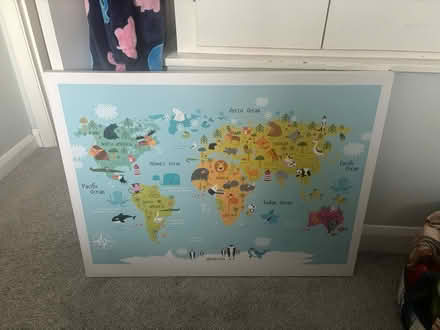 Photo of free Kids wall canvas & Avengers beanbag (Maghull, L31) #2