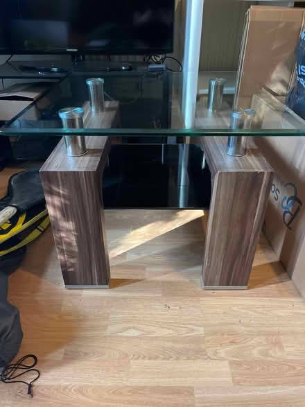 Photo of free Glass and wooden coffee table (Seven sisters N15) #1