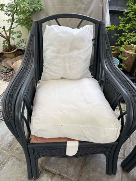 Photo of free 2 dark grey wicker garden chairs (Morrell Avenue OX4) #3