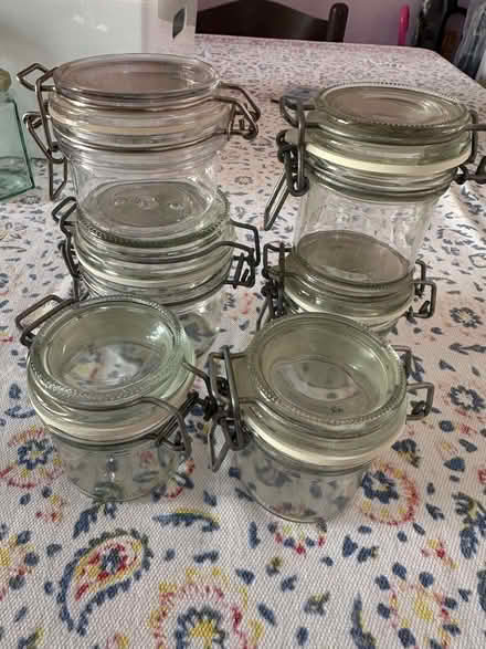 Photo of free 6 Clean Glass Clamp type jars + 2 Douwe Egberts Coffee jars (South Cliff YO11) #3