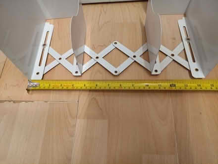 Photo of free adjustable white metal shelf, book support (Boscombe BH5) #2