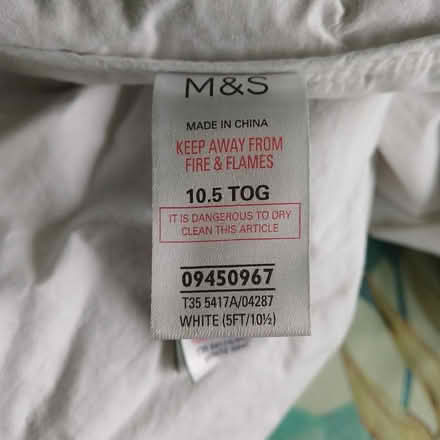 Photo of free King Size 10.5 tog duvet M&S feather duvet (Trefor LL65) #1