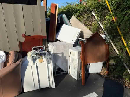 Photo of free Wooden twin bed frame & mattress (Valencia Avenue, Sunnyvale) #3