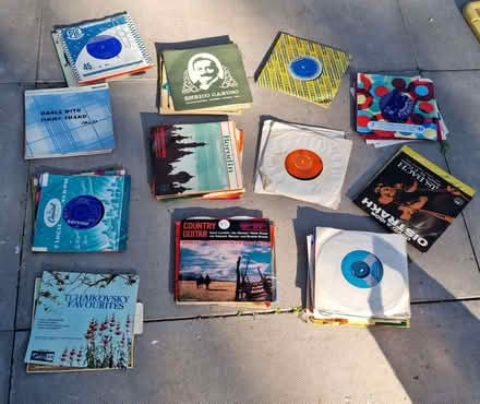 Photo of free Old vinyl singles (Longley Green WR13) #1