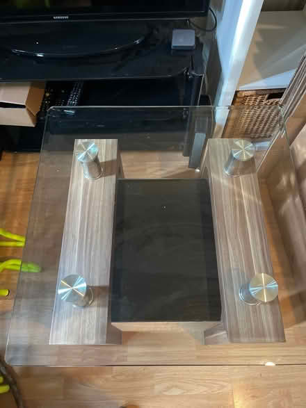 Photo of free Glass and wooden coffee table (Seven sisters N15) #2