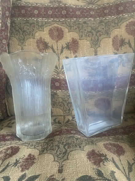Photo of free 2 glass vases (Nassington PE8) #1