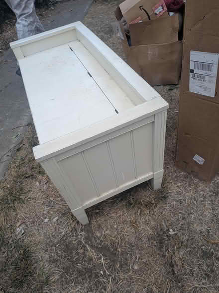 Photo of free White storage chest with beadboard (Concord) #3