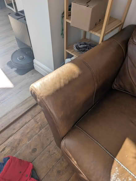Photo of free Brown Leather Two Seater Sofa (Gloucester GL1) #3