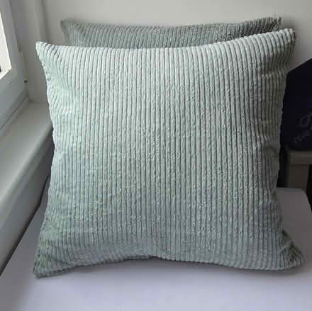 Photo of free Duck Feather filled Cushions with Mint Green Covers (Oxgangs EH13) #4