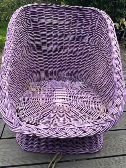 Photo of free Wicker chair (Clee hill) #2