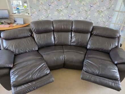 Photo of free Brown 5 seat reclining sofa (Henley IP6) #2