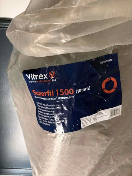 Photo of free Vitrex Superfit 1500 10mm Luxury Carpet Underlay (Catford SE6) #1