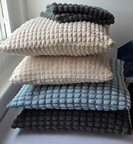 Photo of free Cushions x 4 Green, Teal & Beige (Oxgangs EH13) #1