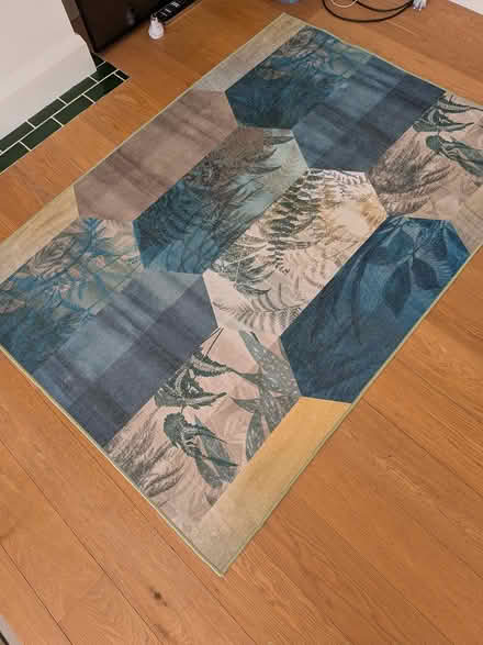 Photo of free Green floral rug (W5) #2