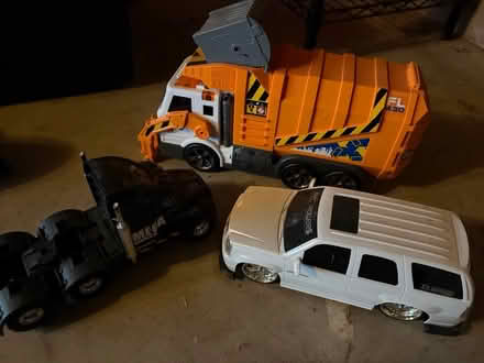 Photo of free A few large toy trucks (Near Seven Mile and Farmington) #1