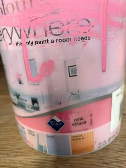 Photo of free Pink emulsion paint (Little Herberts GL53) #2