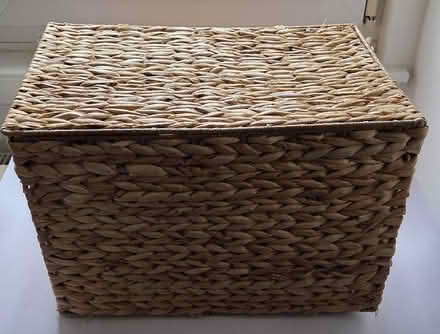 Photo of free Wicker storage basket with lid (Oxgangs EH13) #4