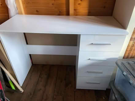 Photo of free Small white dressing table (BD18 Shipley) #1