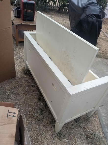 Photo of free White storage chest with beadboard (Concord) #4