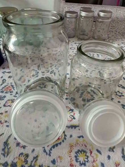 Photo of free 6 Clean Glass Clamp type jars + 2 Douwe Egberts Coffee jars (South Cliff YO11) #2