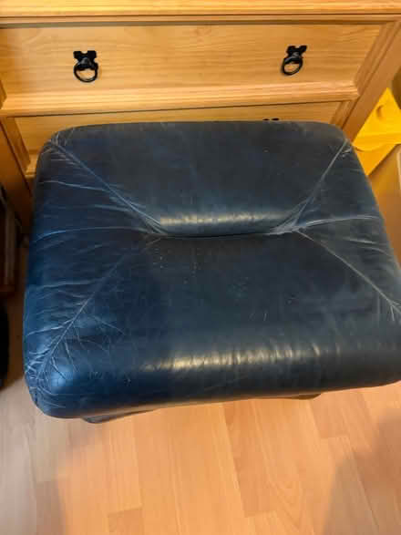 Photo of free Leather Footstool (Manchester M19) #2