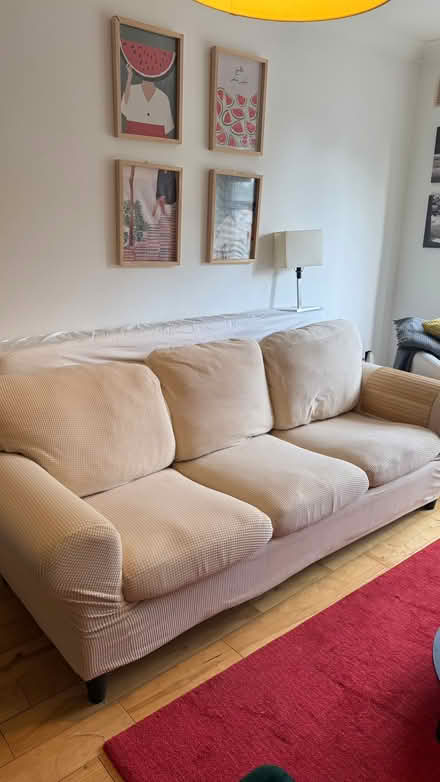 Photo of free 3-Seater Sofa + 2 Washable Covers (Dublin 2) #1