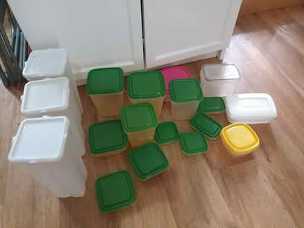 Photo of free Lots of tupperware plastic tubs (Bridlington YO16) #1