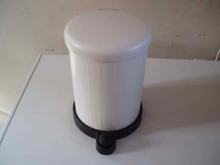 Photo of free Cream/Black Bathroom/Bedroom Peddle Bin (Yateley GU46) #1