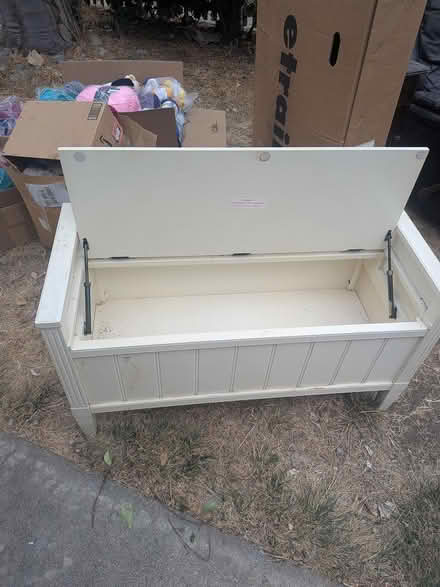 Photo of free White storage chest with beadboard (Concord) #2