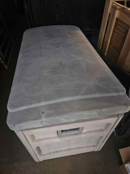 Photo of free Deck Box full of kids balls (Windham, NH off Rte 28) #2