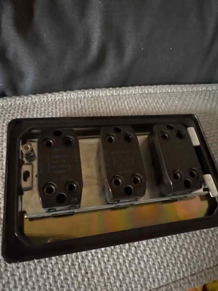 Photo of free 3 gang brass light switch (Bishops Cleeve) #2