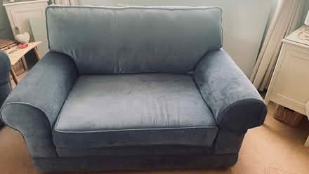 Photo of free Blue small sofa/ love seat (Witham CM8) #1