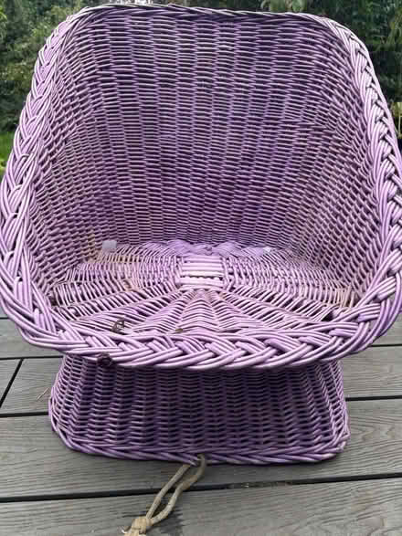 Photo of free Wicker chair (Clee hill) #1
