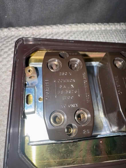 Photo of free 3 gang brass light switch (Bishops Cleeve) #3