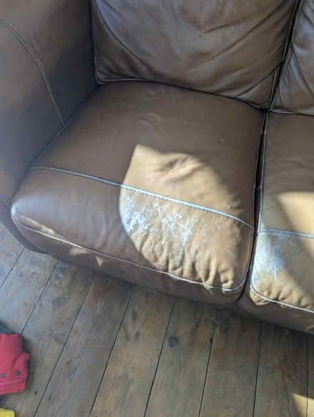 Photo of free Brown Leather Two Seater Sofa (Gloucester GL1) #4
