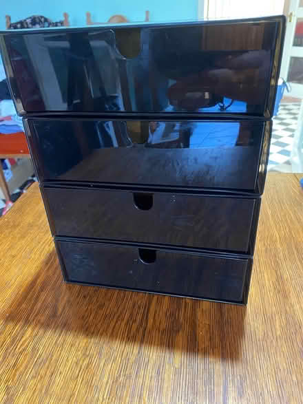 Photo of free Black plastic stacking drawers (Highbury Vale NG6) #1