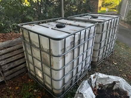 Photo of free 2 IBC 1000 litre water tanks (Old Town Stevenage near Lister) #1