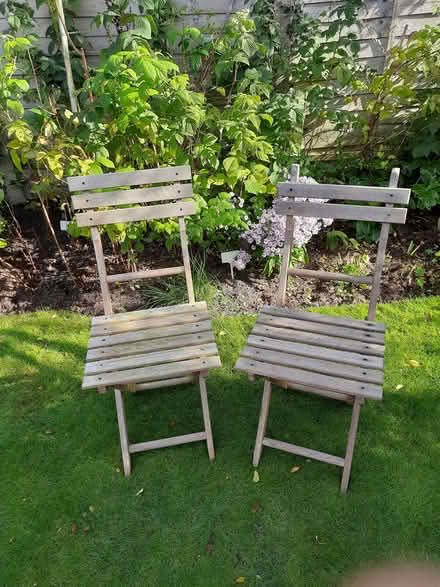 Photo of free Two garden chairs (Bebington CH63) #1