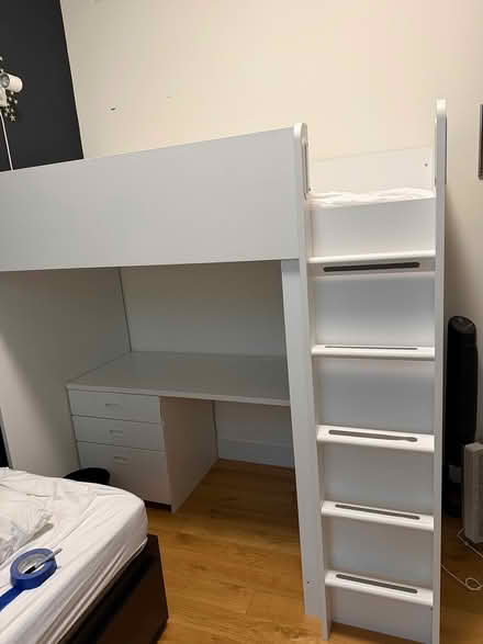 Photo of free Loft bed w/ closet, desk, mattress (Bloor & Islington) #4